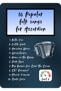 Pack – 10 beliebte Lieder für Akkordeon – Stufe 2