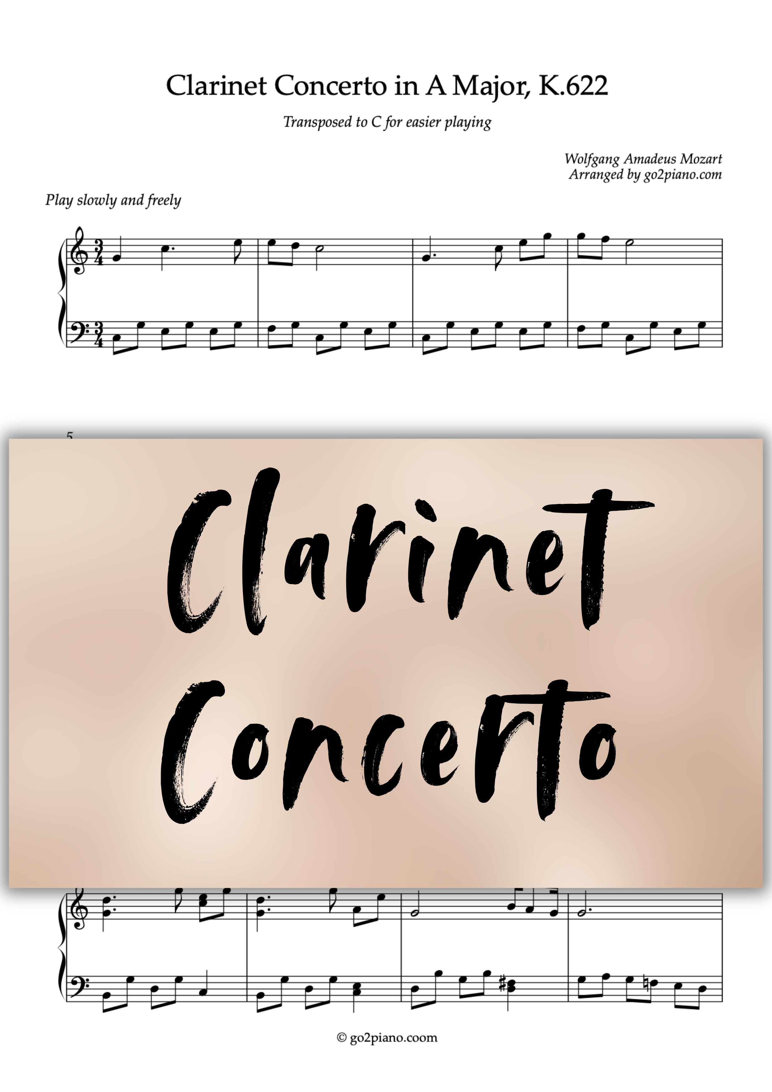 Concerto pour Clarinette Go2Piano