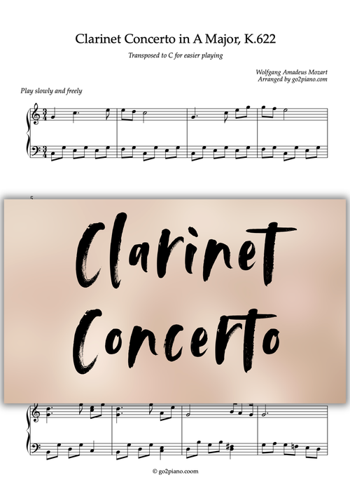 Concerto pour Clarinette Go2Piano