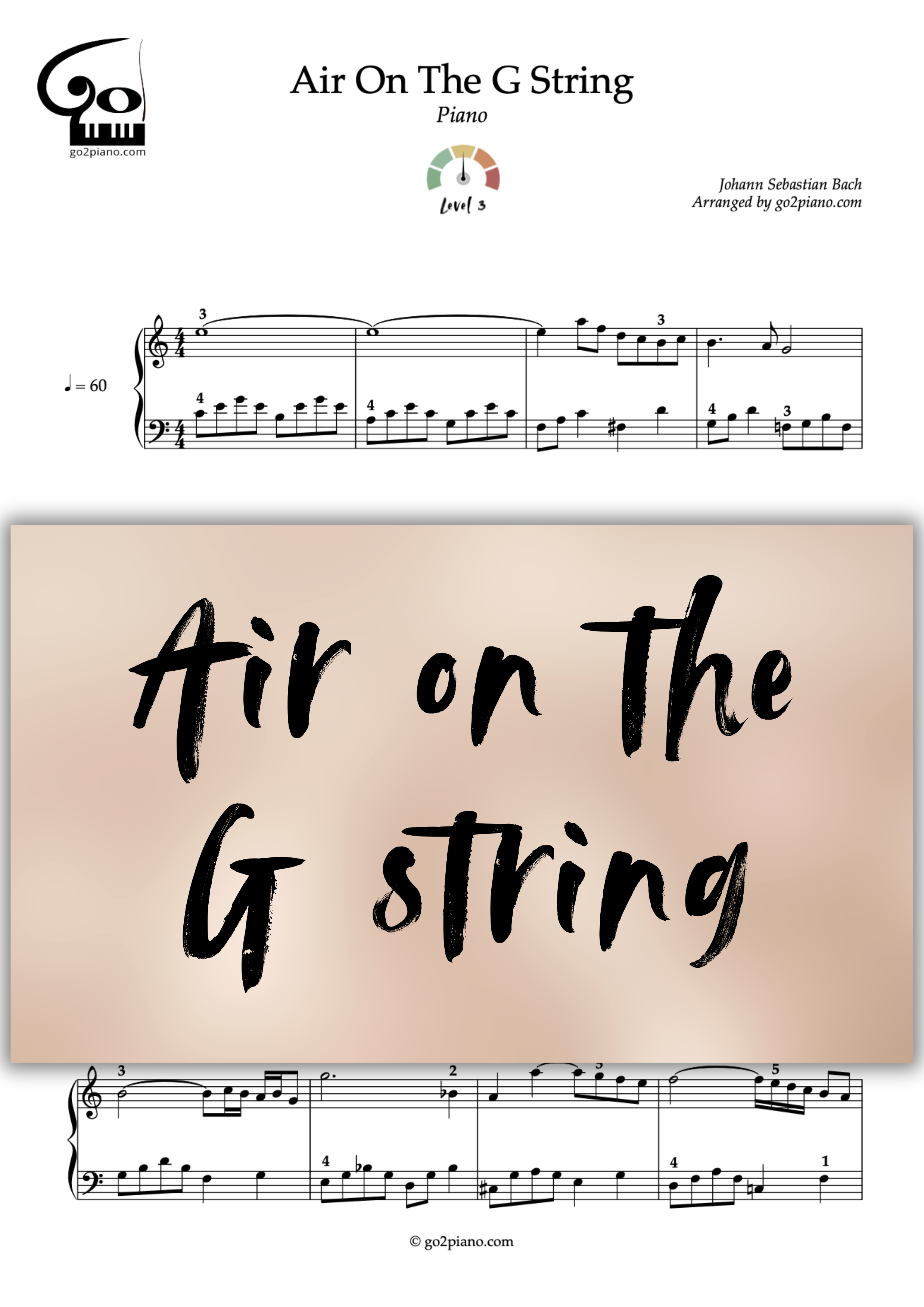 Air sur la Corde de Sol Go2Piano