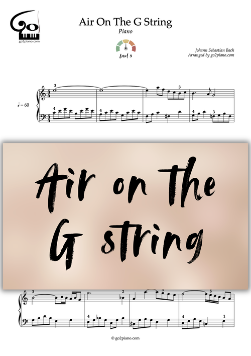 Air sur la Corde de Sol Go2Piano