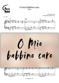 O Mio Babbino Caro Go2Piano