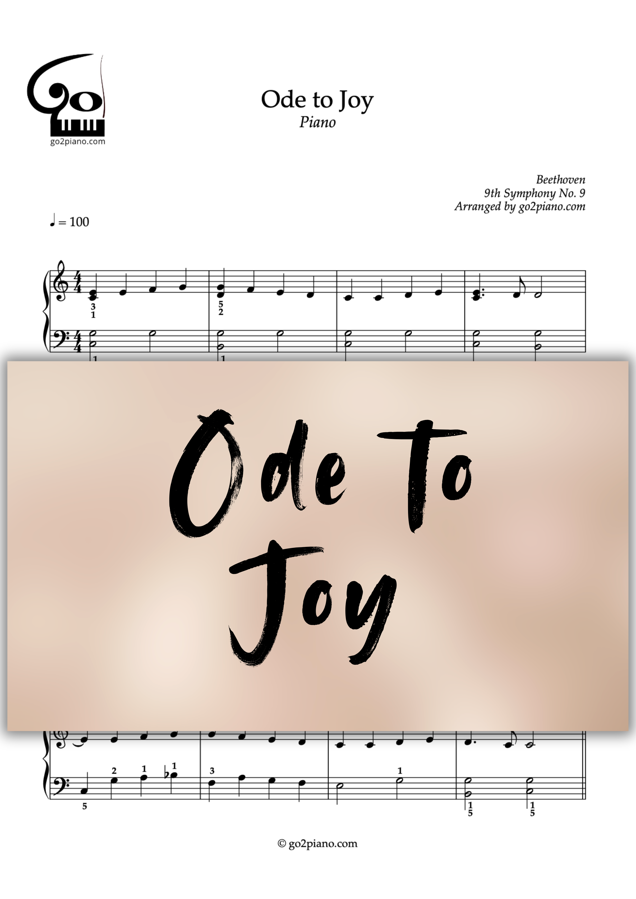 Hymne à la Joie Go2Piano