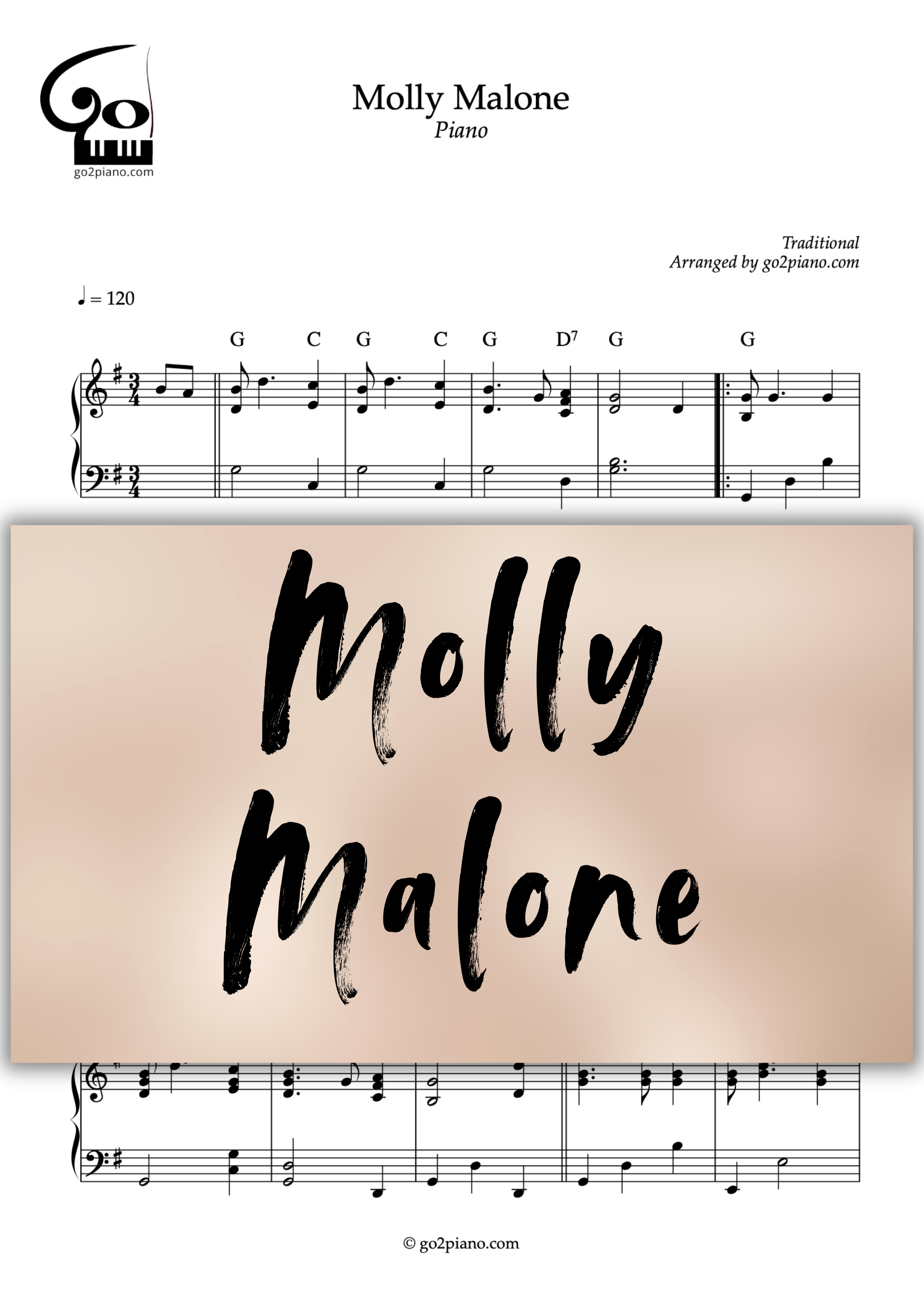 Molly Malone Go2Piano