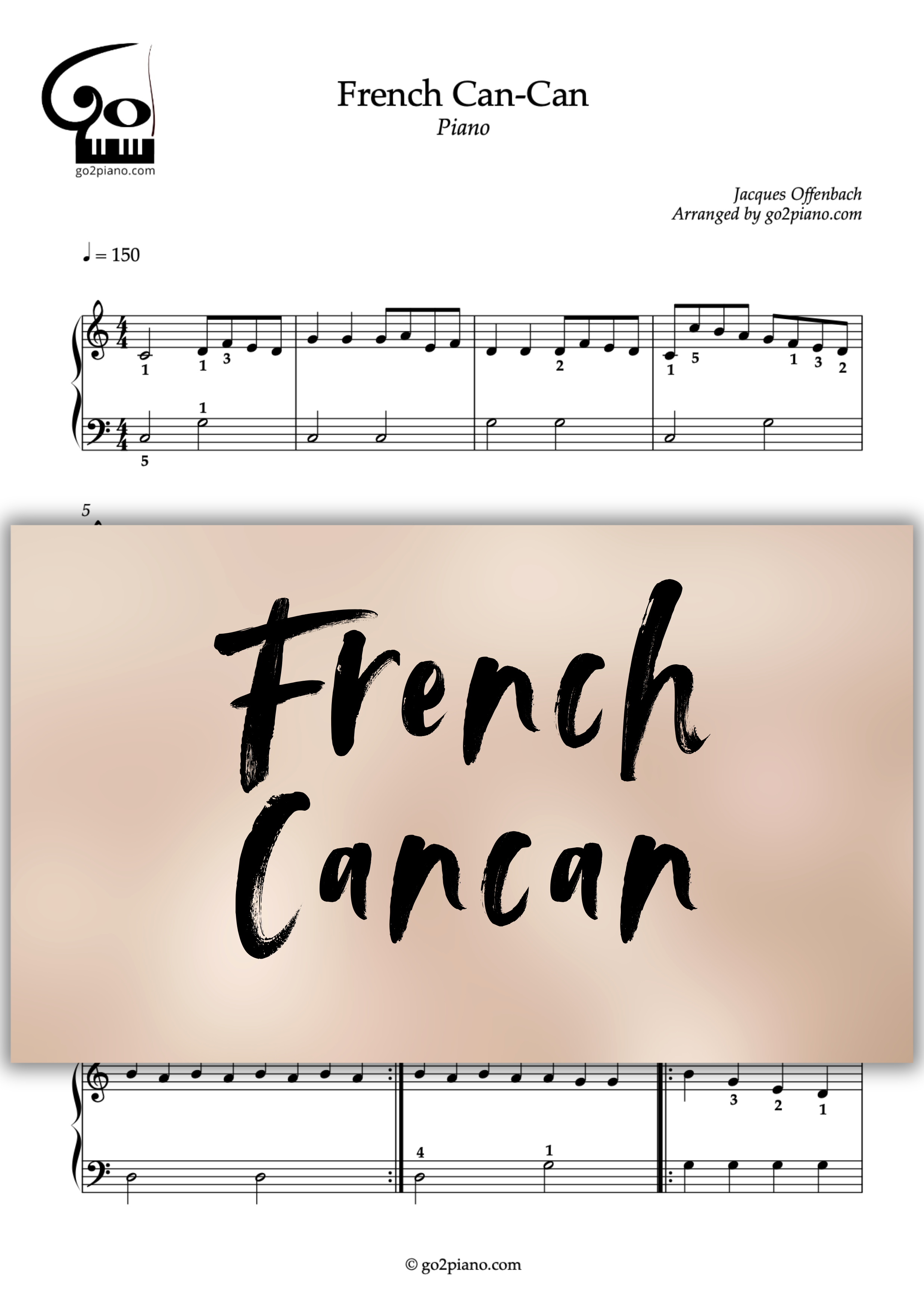 French Cancan Go2Piano