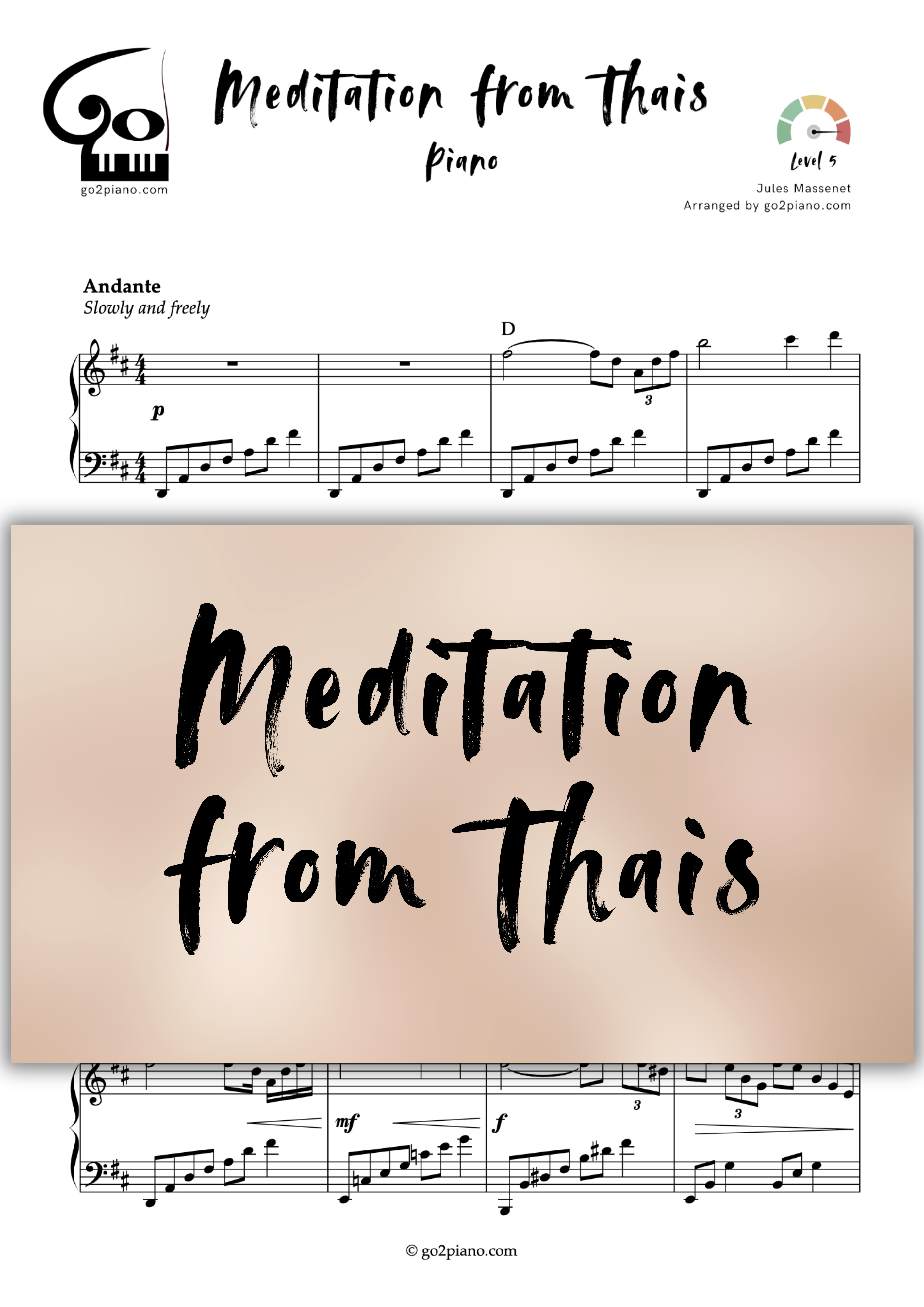 Méditation de Thaïs Go2Piano