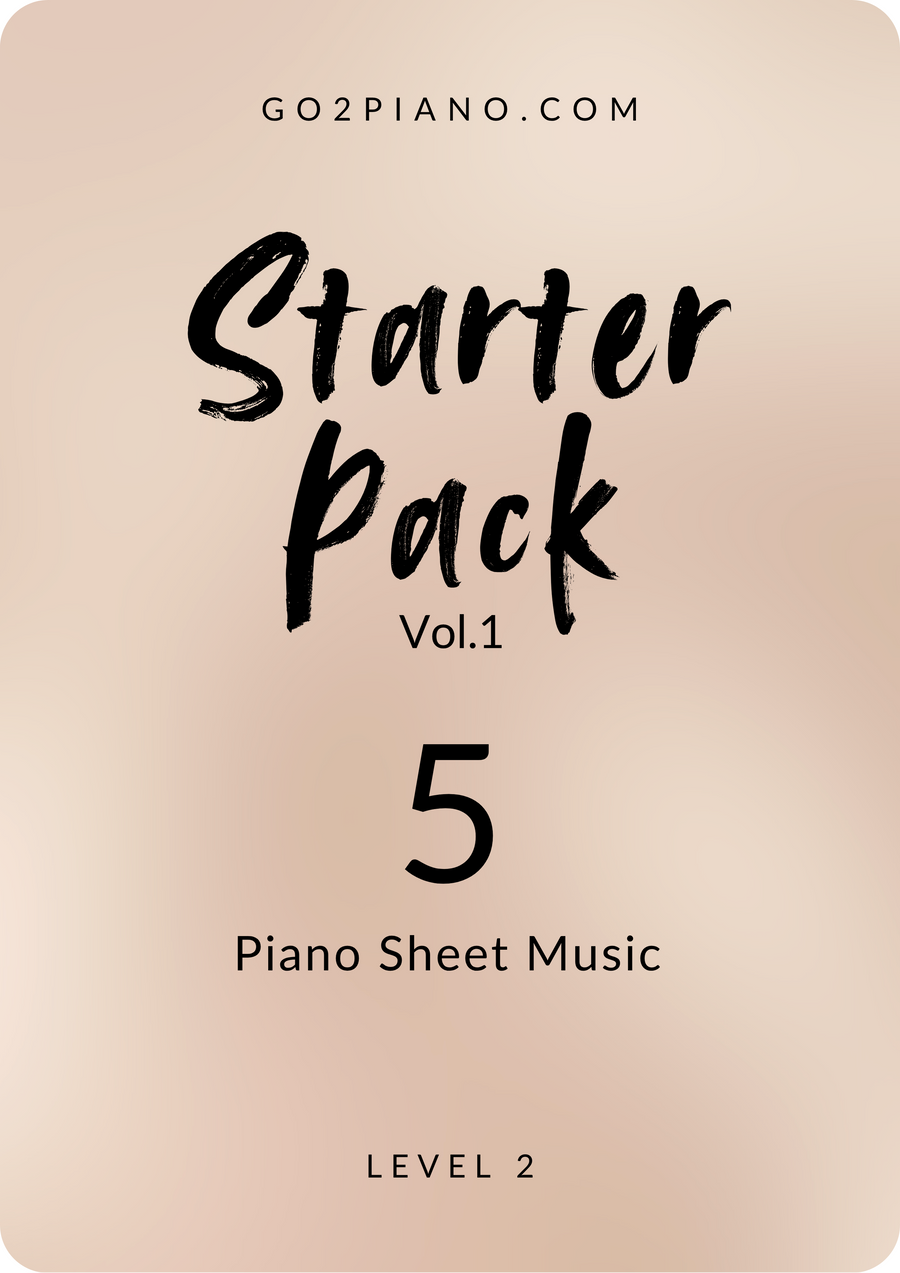 Pack - 5 Pièces Essentielles pour Piano - Niveau 2 Go2Piano
