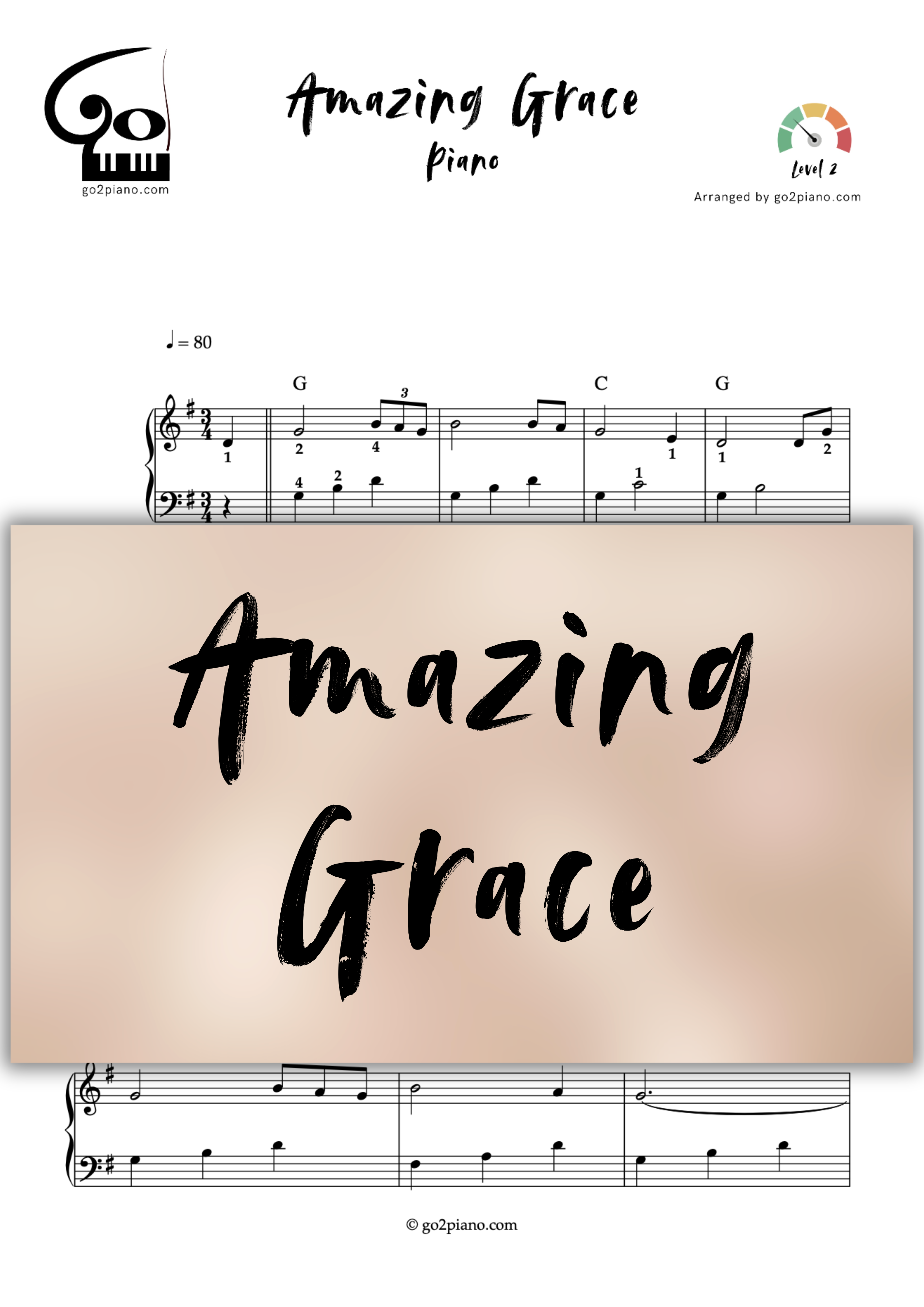 Amazing Grace Go2Piano