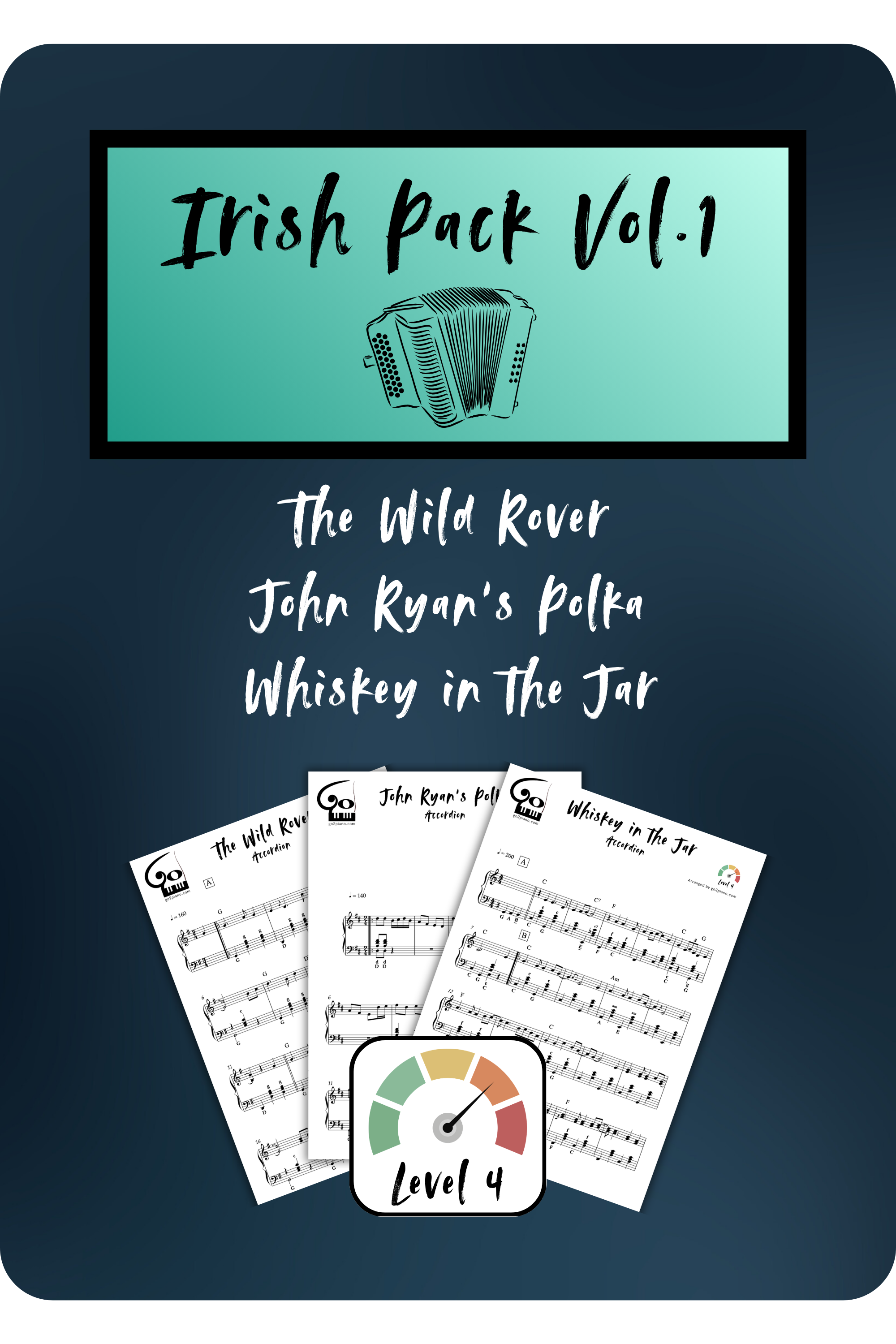 Irish Pack Vol.1 - Accordéon - Niveau 4