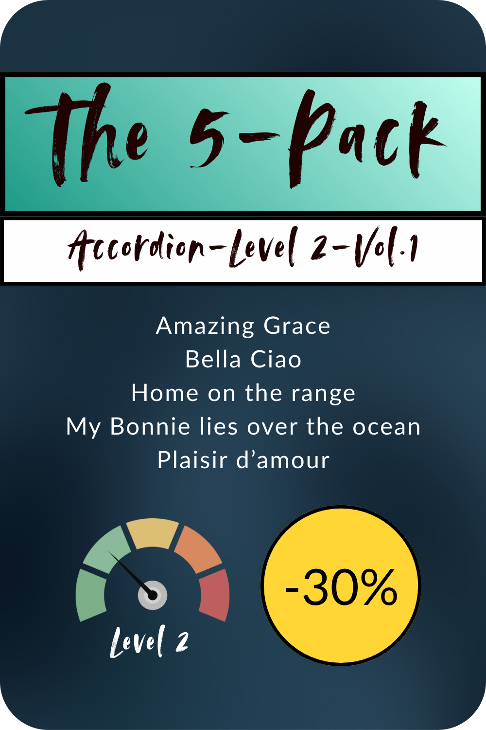 The 5-Pack - Accordion - Level 2 - Volume 1