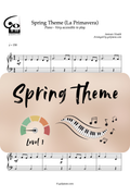 Spring Theme - Piano - Level 1/5
