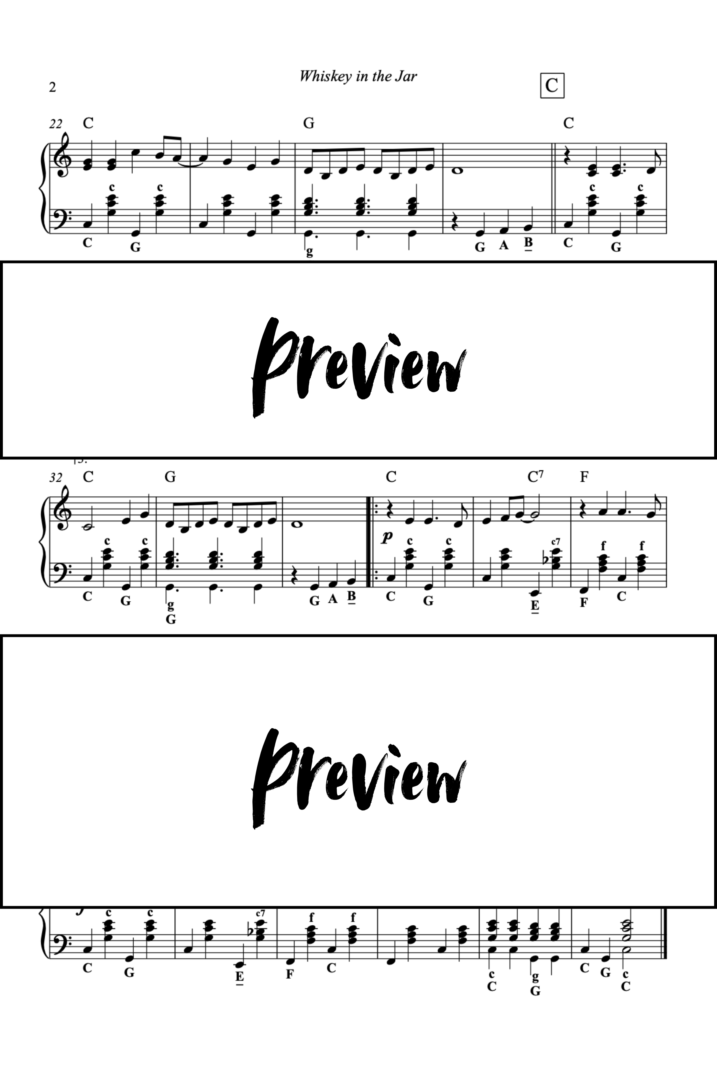 Whiskey in the Jar - Accordéon - Niveau 4