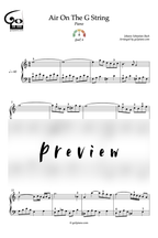 Air sur la Corde de Sol - Piano - Niveau 3/5