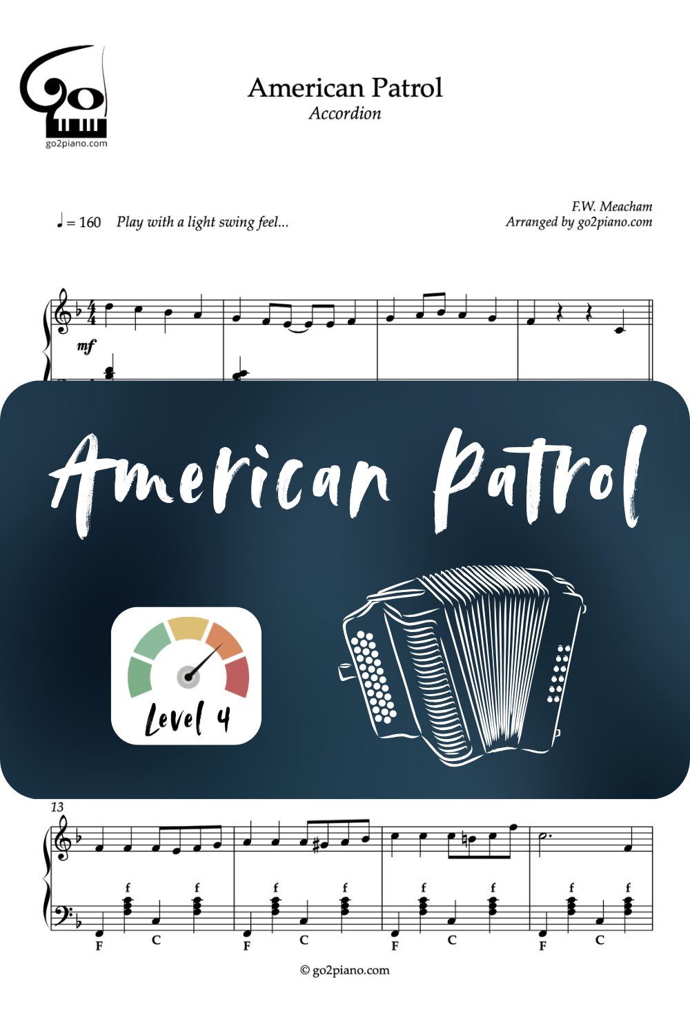 American Patrol - Accordéon - Niveau 4/5