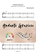 Andante Grazioso - Piano - Niveau 2/5