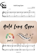 Auld Lang Syne - Piano - Level 2/5