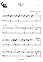 Bella Ciao - Piano - Level 2/5