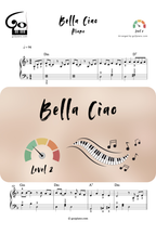 Bella Ciao – Klavier – Stufe 2