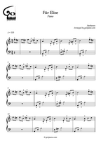 Lettre à Élise - Piano - Niveau 2/5