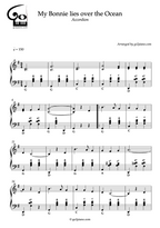 My Bonnie Lies Over the Ocean - Accordéon - Niveau 2/5