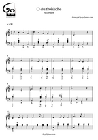 O du Fröhliche - Accordion - Level 2/5