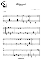 Oh Susanna - Accordion - Level 2/5