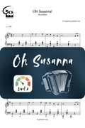 Oh Susanna - Accordéon - Niveau 2/5