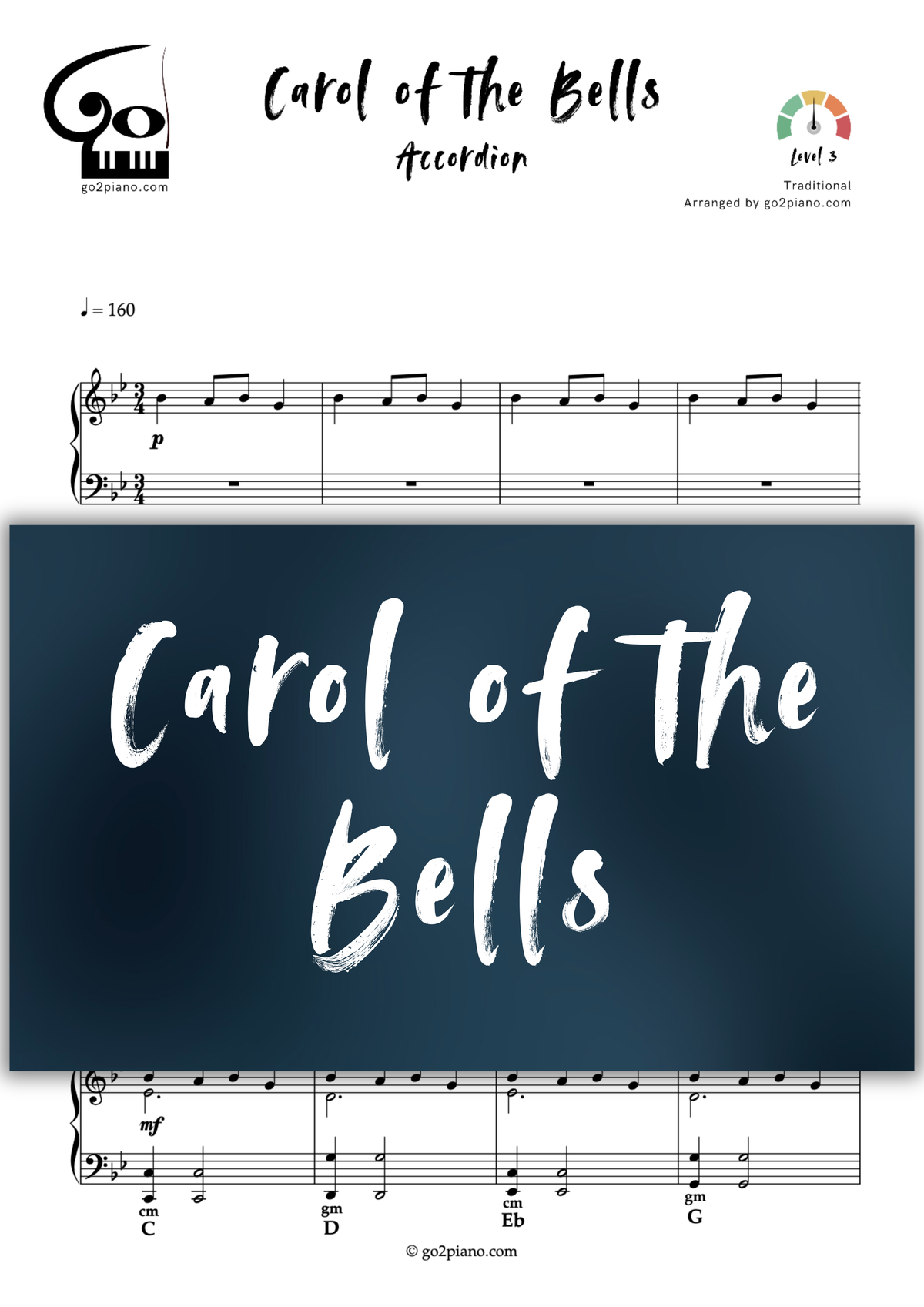 Carol of the Bells Go2Piano