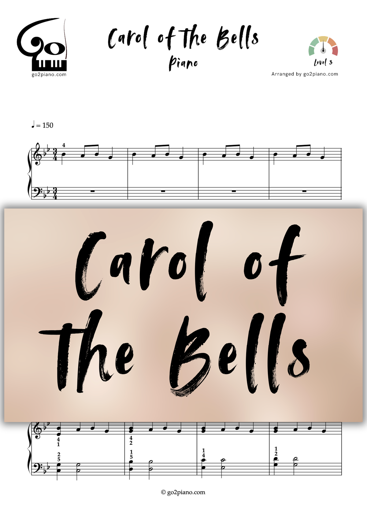 Carol of the Bells Go2Piano