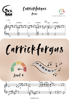 Carrickfergus - Piano - Niveau 5 Go2Piano