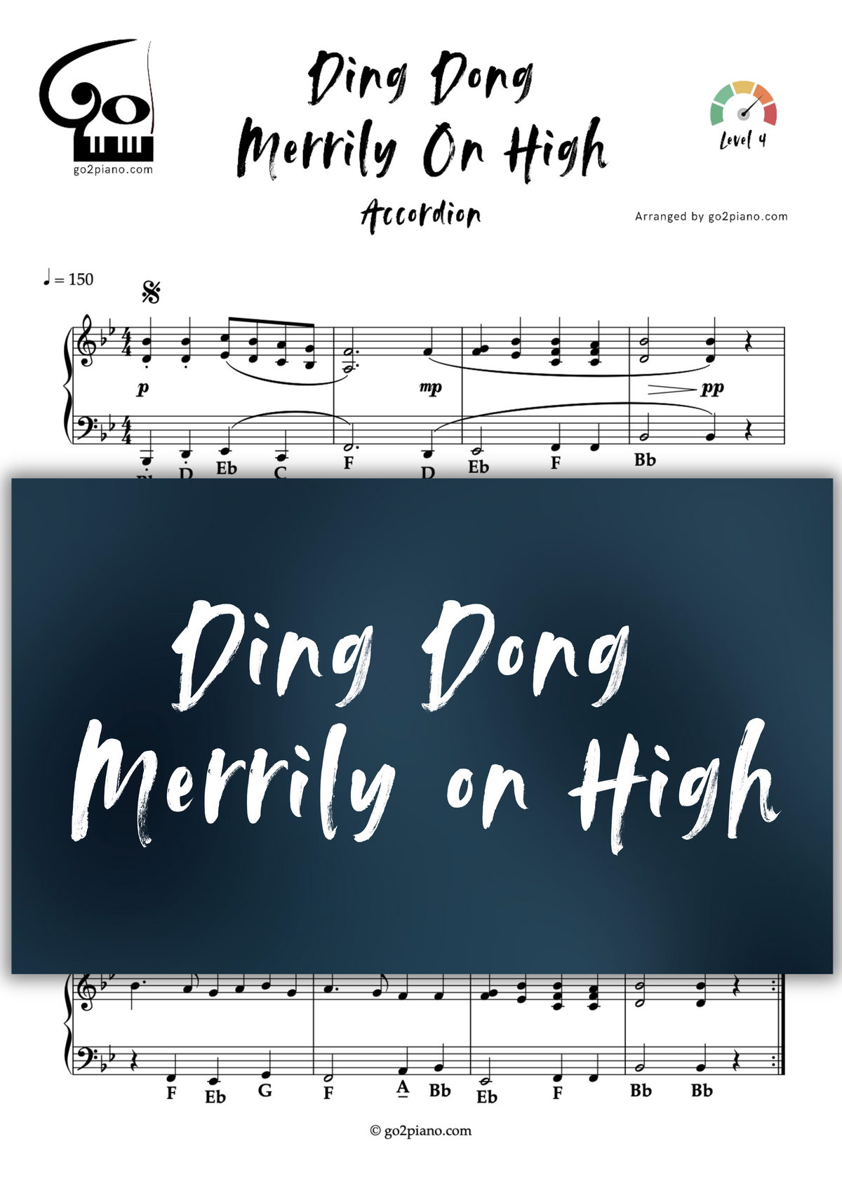 Ding Dong Merrily on High Go2Piano