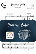 Drunken Sailor - Accordéon - Niveau 4 Go2Piano