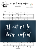 Il est né le divin enfant Go2Piano