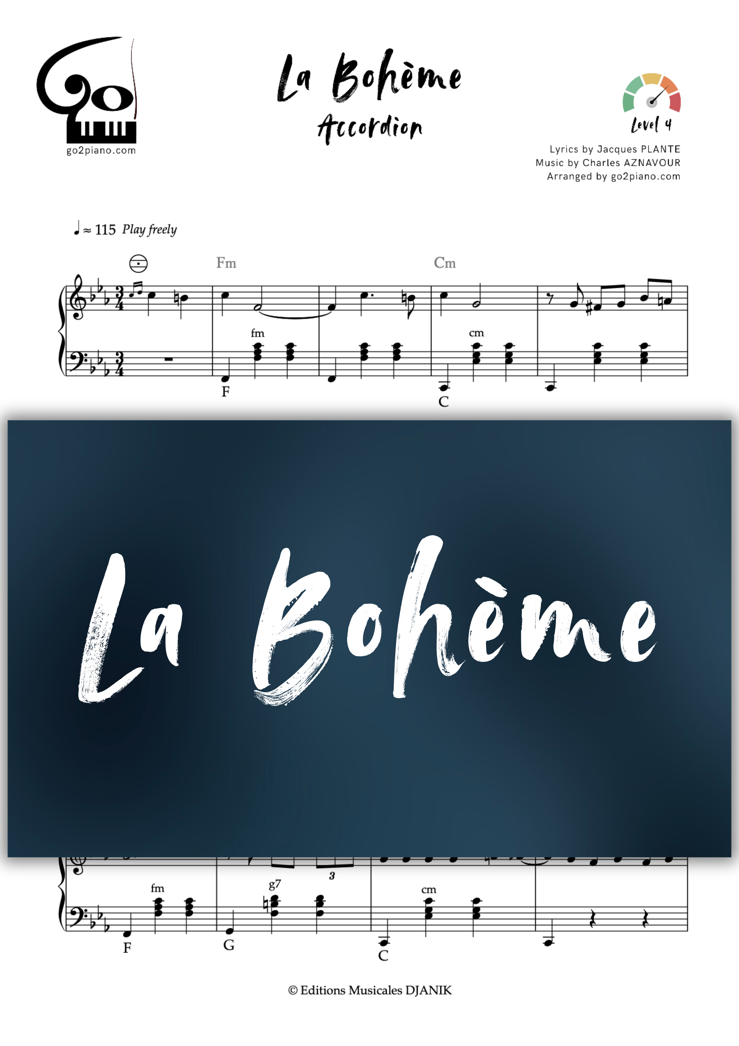 La Bohème Go2Piano