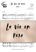 La vie en rose Go2Piano