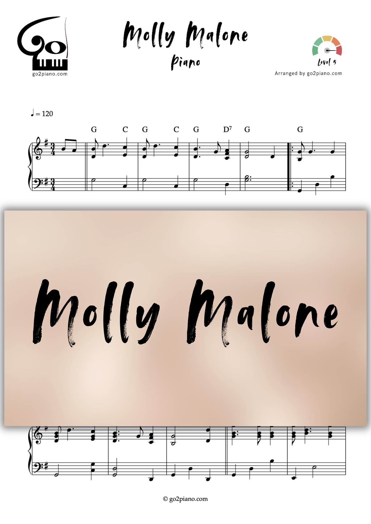 Molly Malone Go2Piano