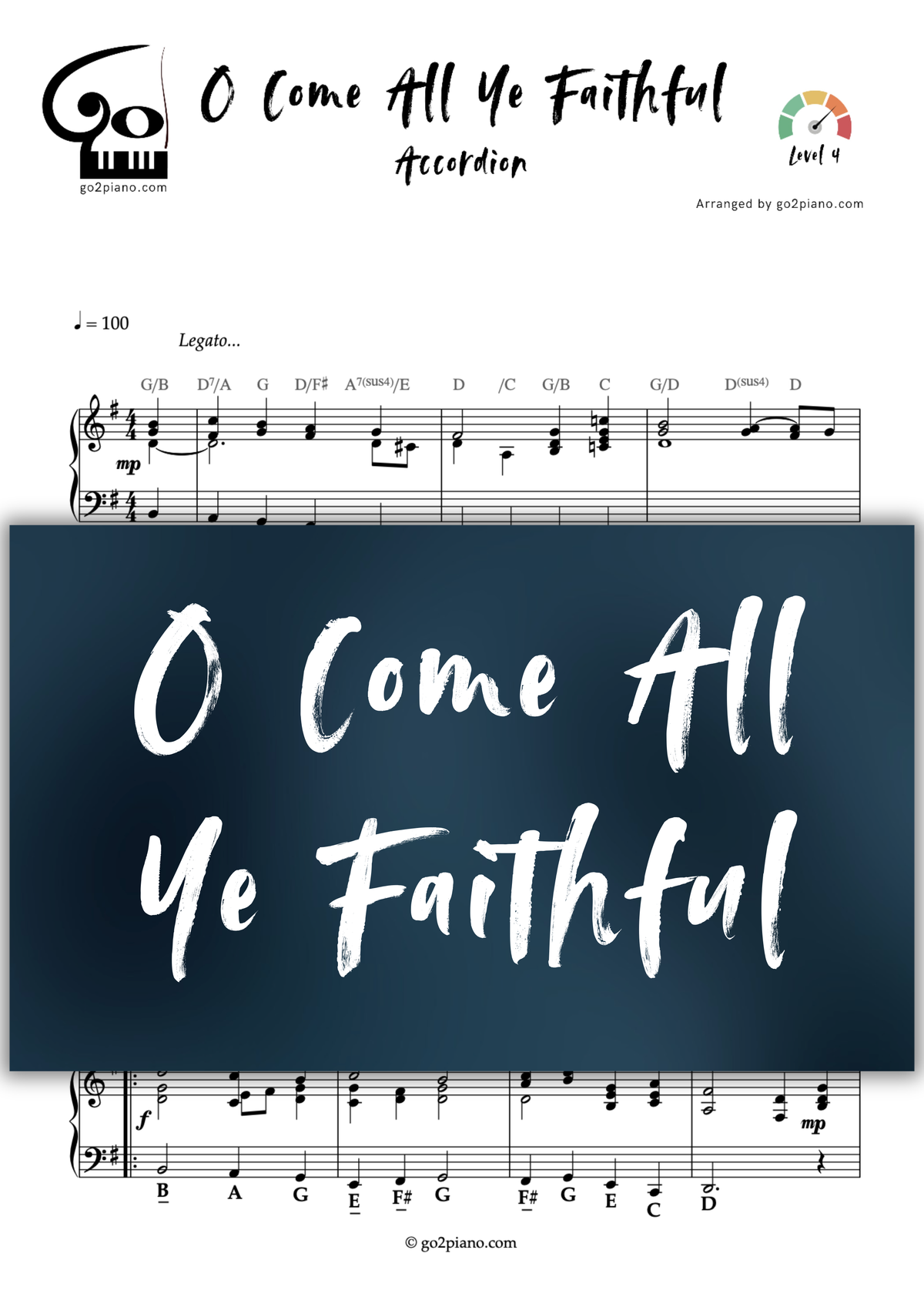O Come All Ye Faithful Go2Piano
