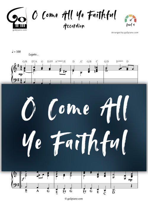 O Come All Ye Faithful Go2Piano