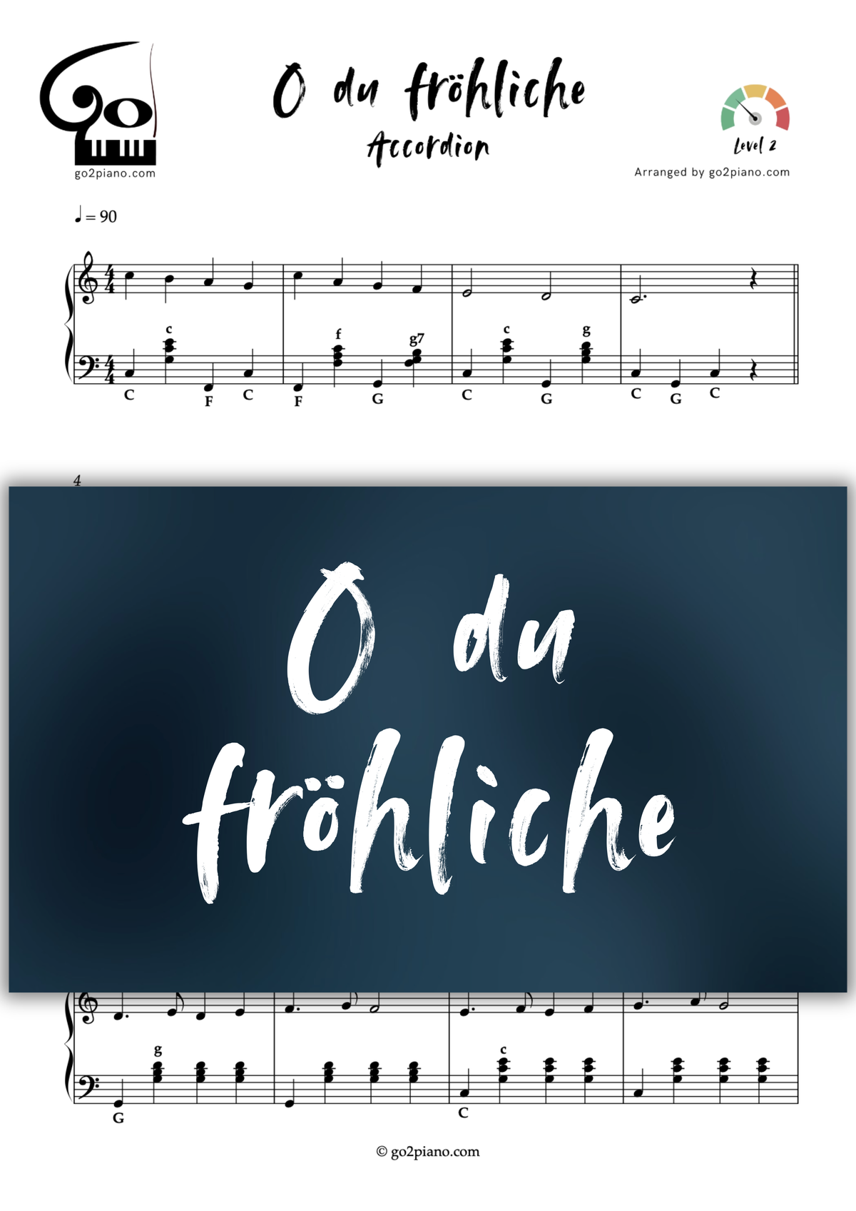 O du Fröhliche Go2Piano