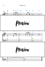 Amazing Grace - Piano - Niveau 1
