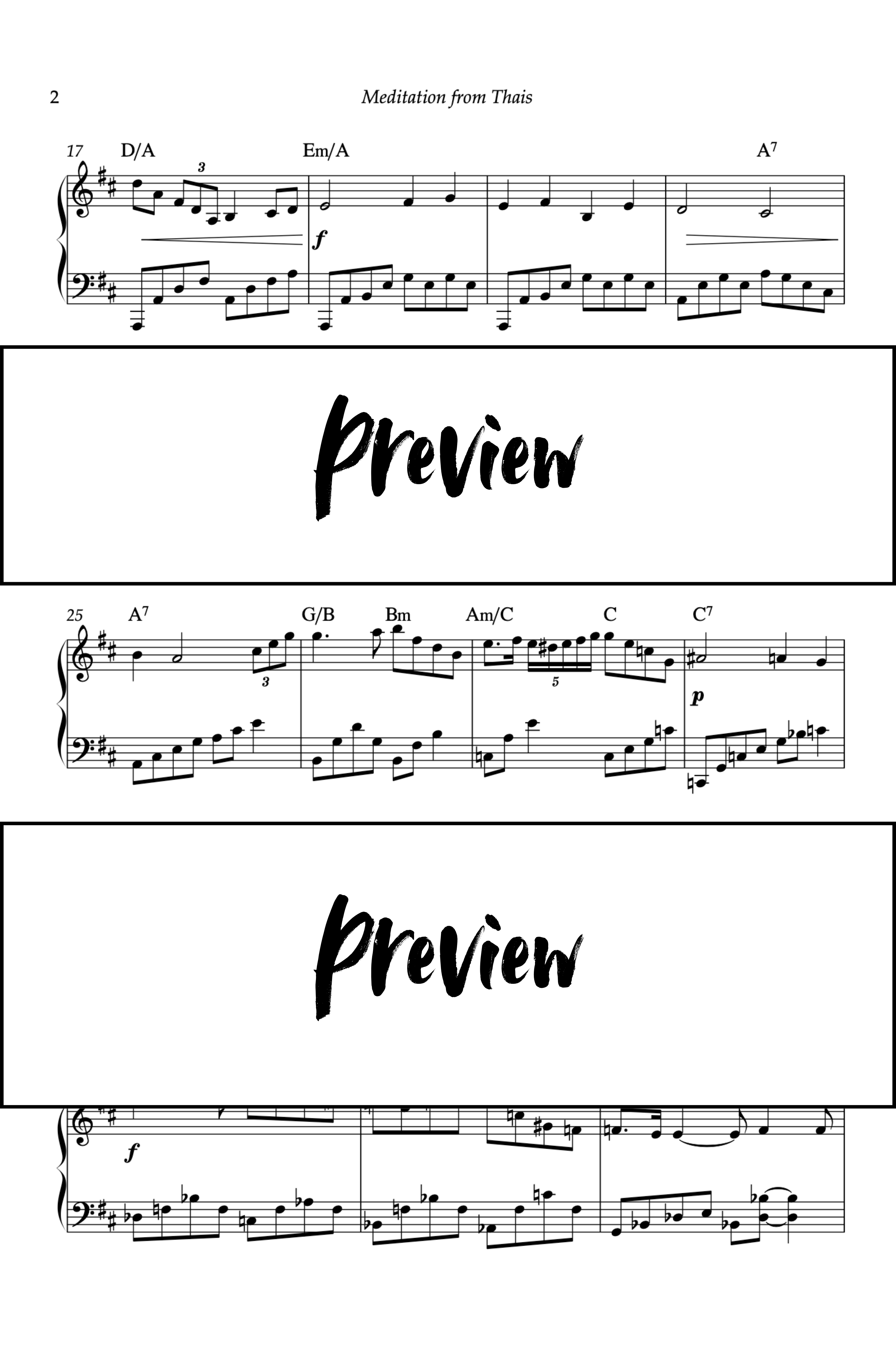 Méditation de Thaïs - Piano - Niveau 5 Go2Piano