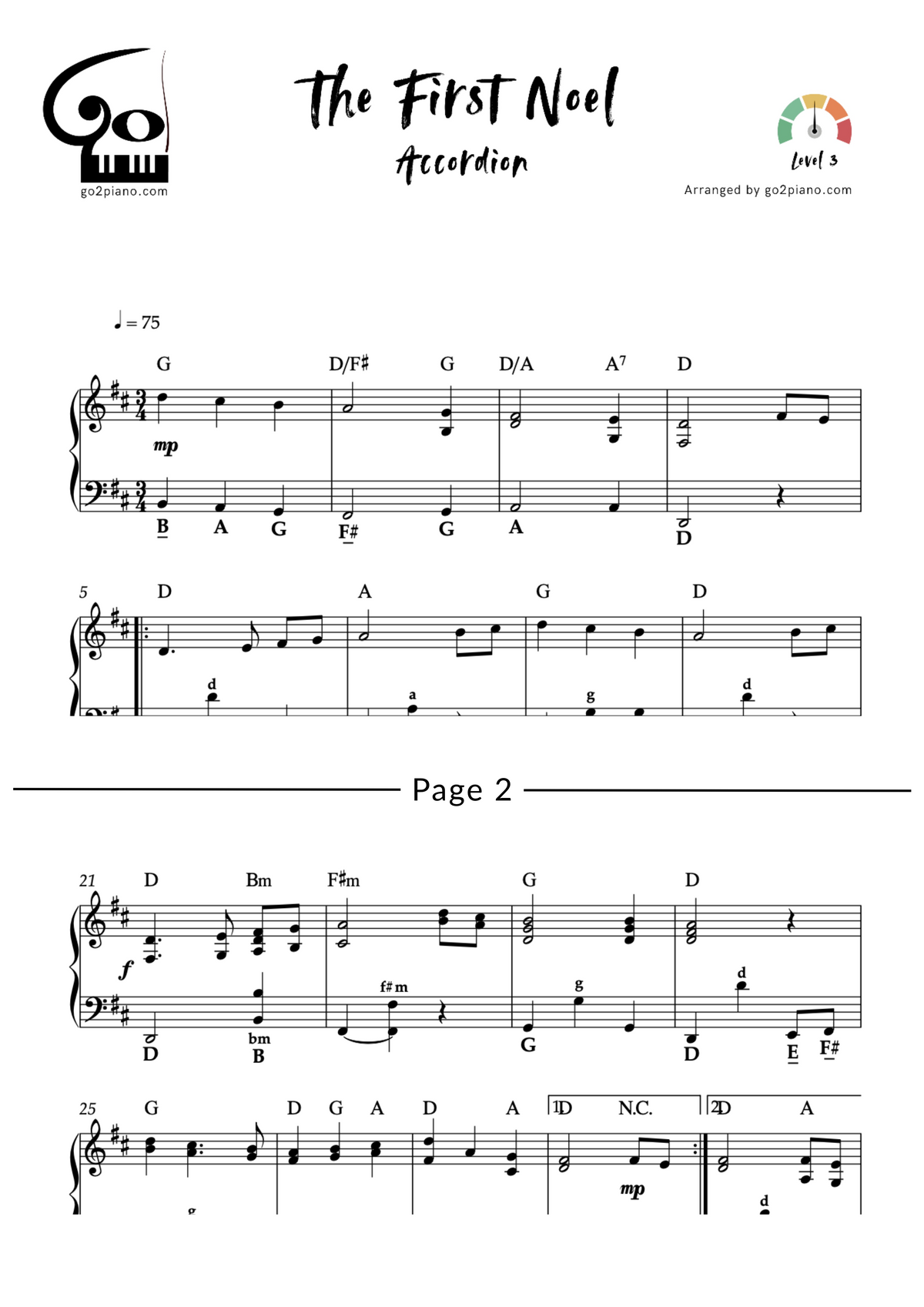 The First Noel Go2Piano