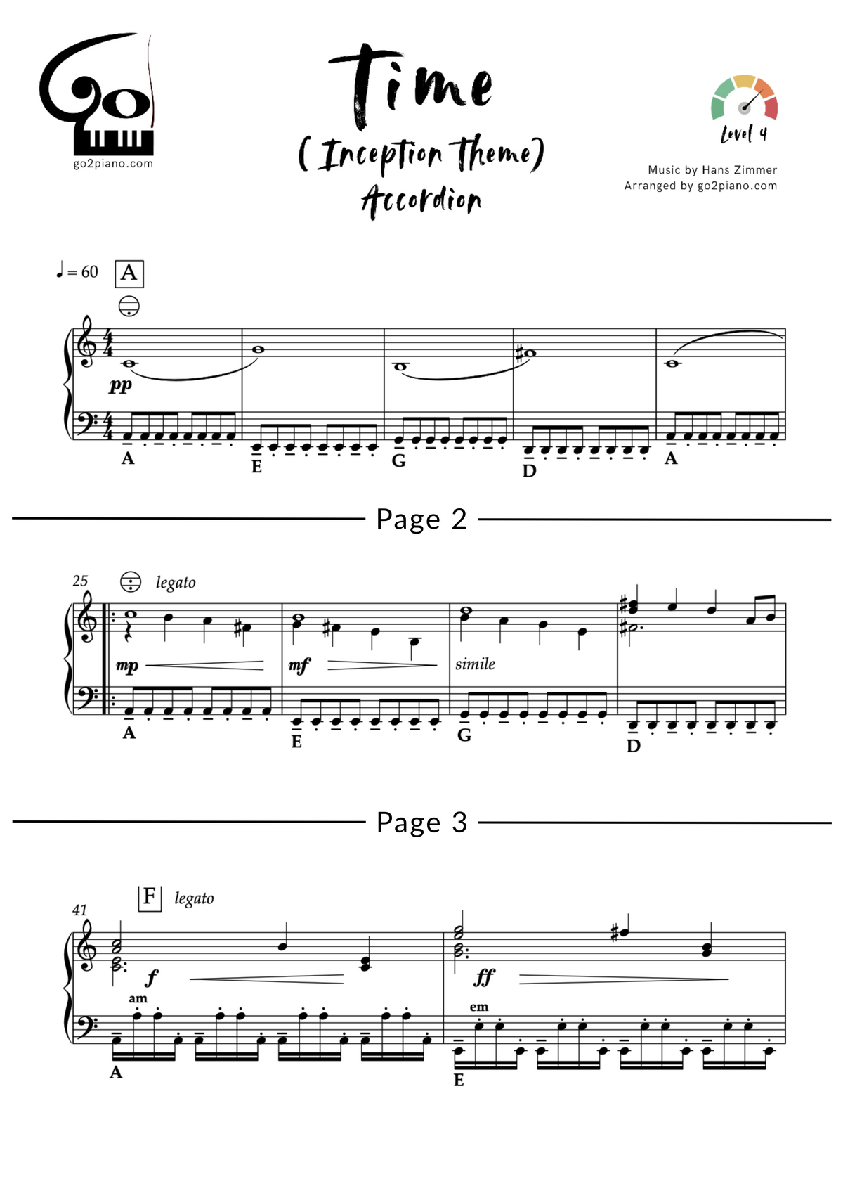 Time (Inception Theme) Go2Piano