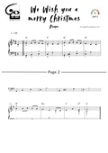 We Wish You a Merry Christmas Go2Piano