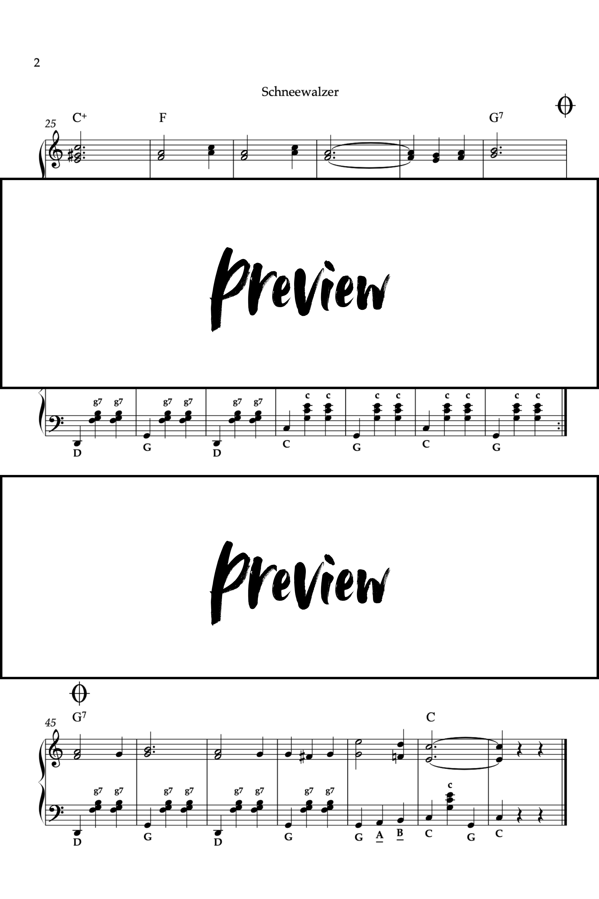 Valse des Neiges - Accordéon - Niveau 3