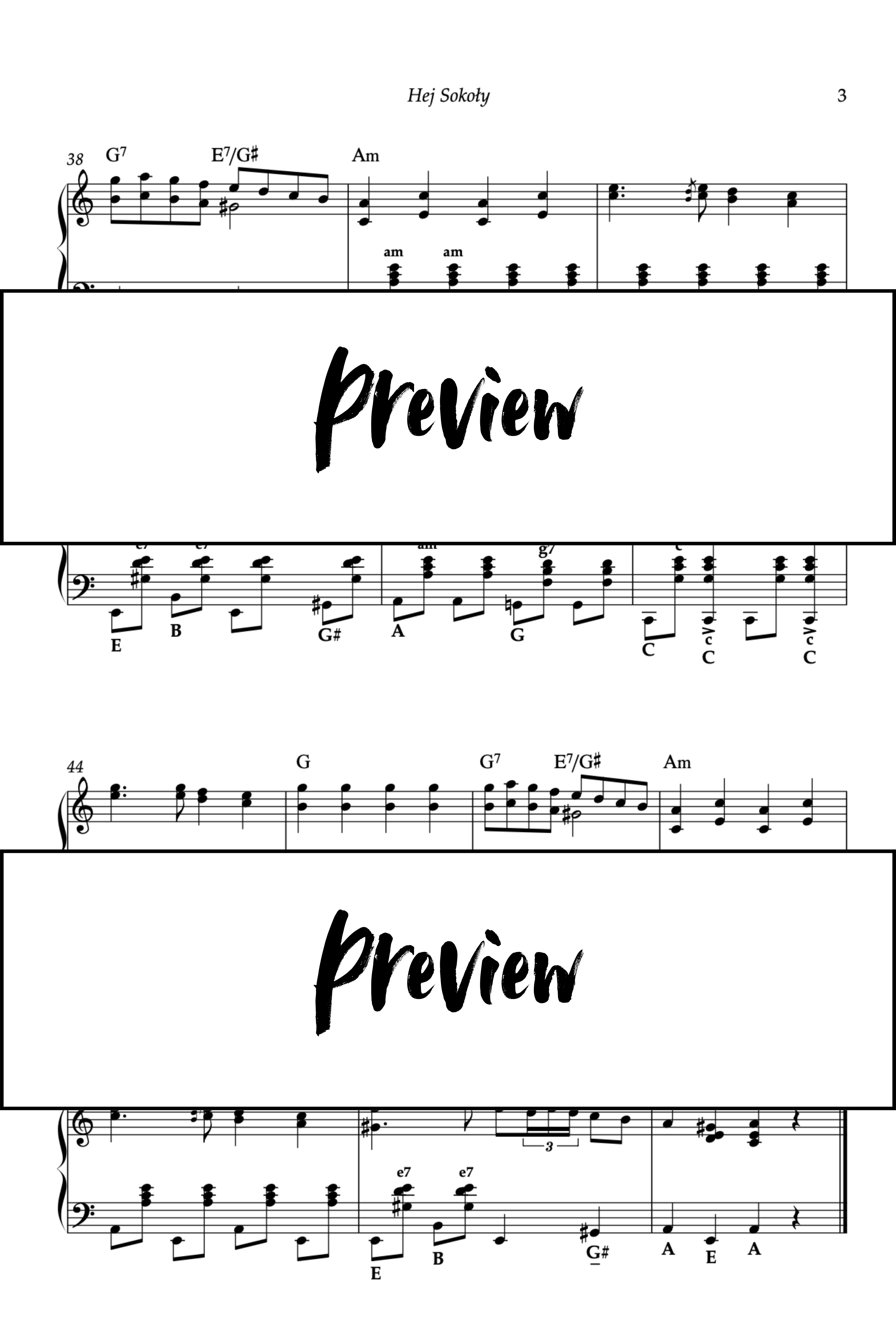 Hej Sokoły - Accordéon - Niveau 4 Go2Piano