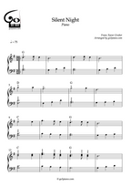 Stille Nacht – Klavier – Schwierigkeitsgrad 2/5