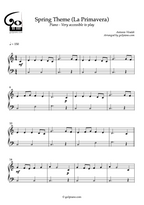 Spring Theme - Piano - Level 1/5