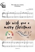 We Wish You a Merry Christmas - Piano - Level 2/5